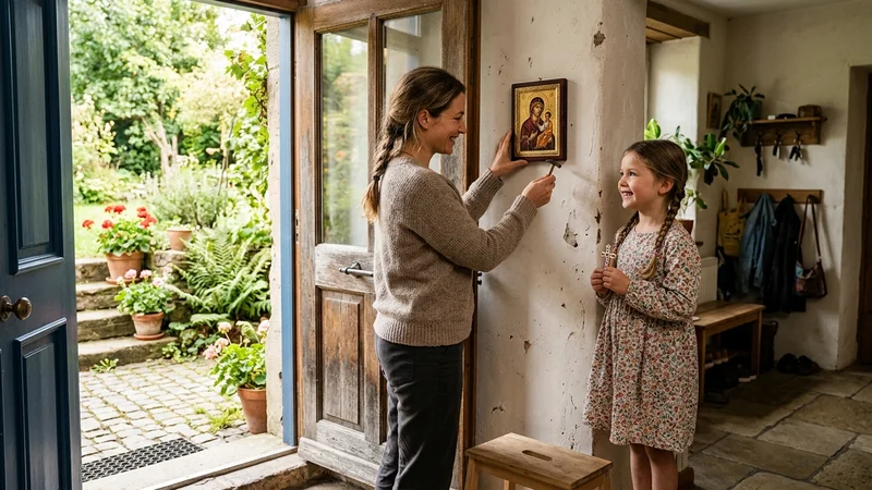 Bendición de la puerta del hogar para proteger la familia
